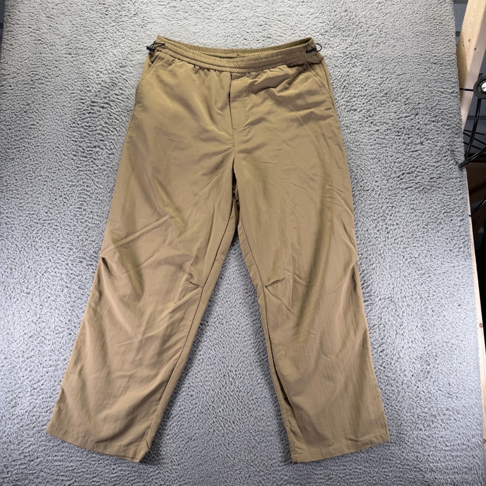 Zara Pant Mens XL Beige Polyamide Khakis Straight Leg Workwear Utility Travel